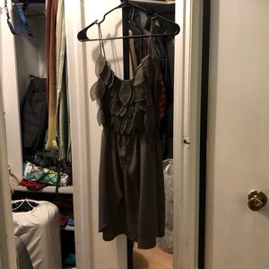 Olive green mini dress by Hello Miss, Sz Small